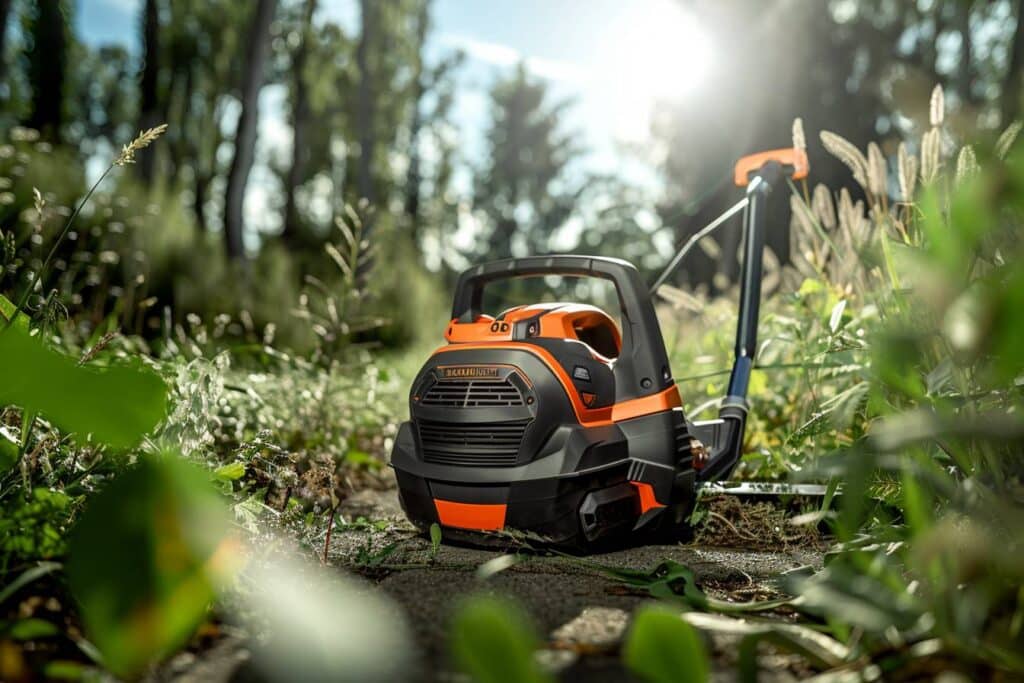 débroussailleuse pour de la coupe de l'herbe haute et des mauvaises herbes